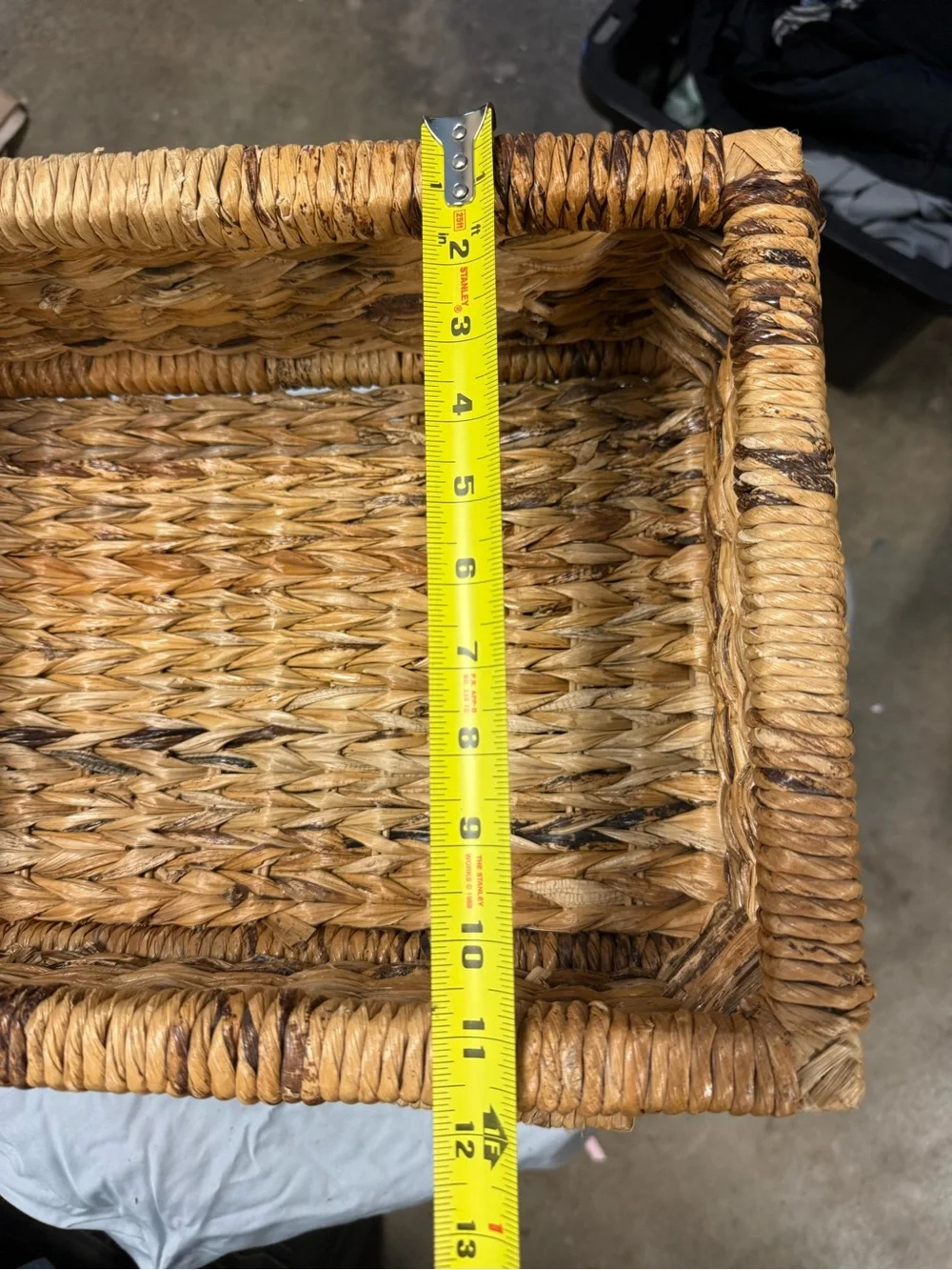 Woven Natural Seagrass Storage Basket - Set of 2